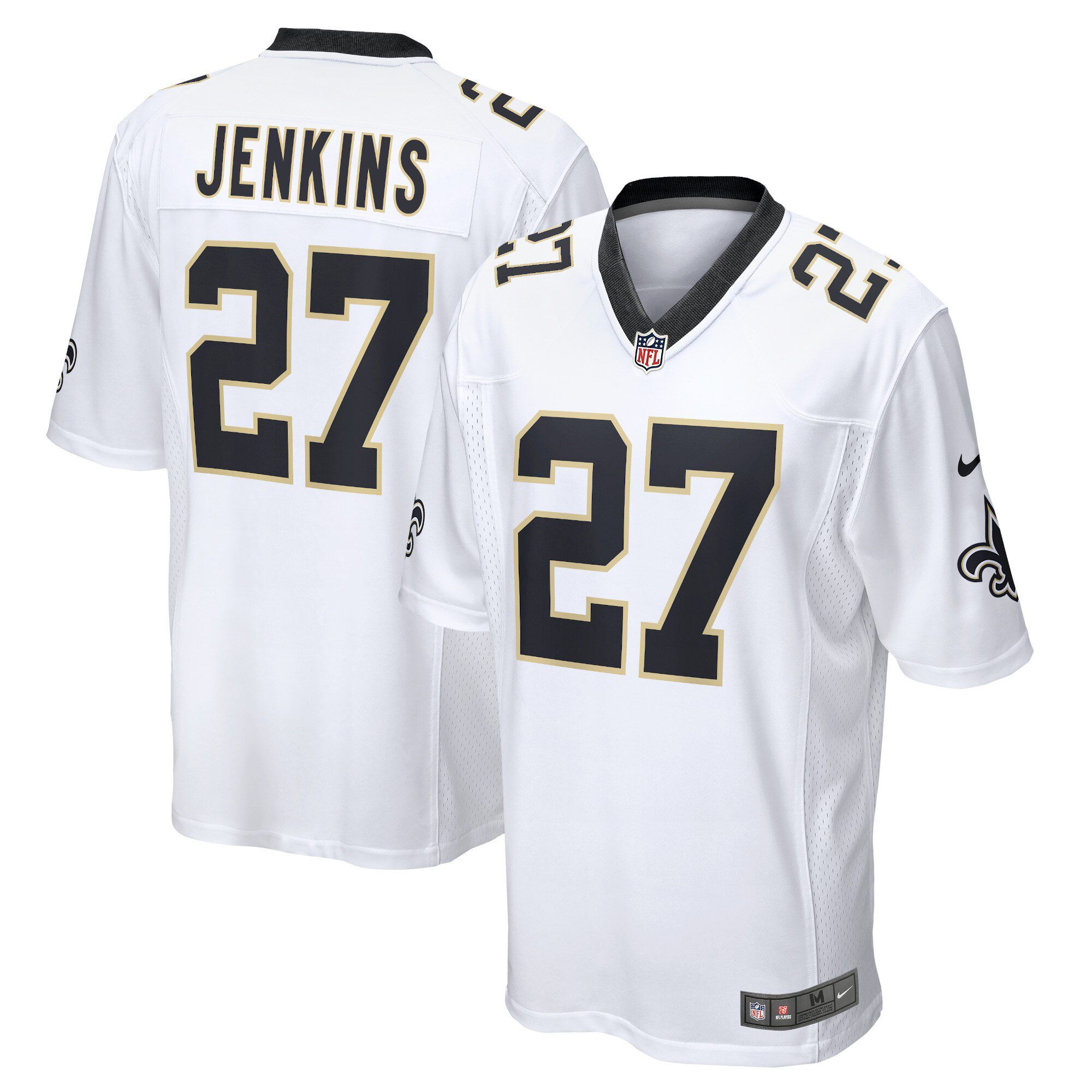 Men New Orleans Saints #27 Malcolm Jenkins Nike White Game Player NFL Jersey->new orleans saints->NFL Jersey